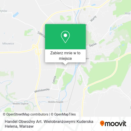 Mapa Handel Obwoźny Art. Wielobranżowymi Kuderska Helena