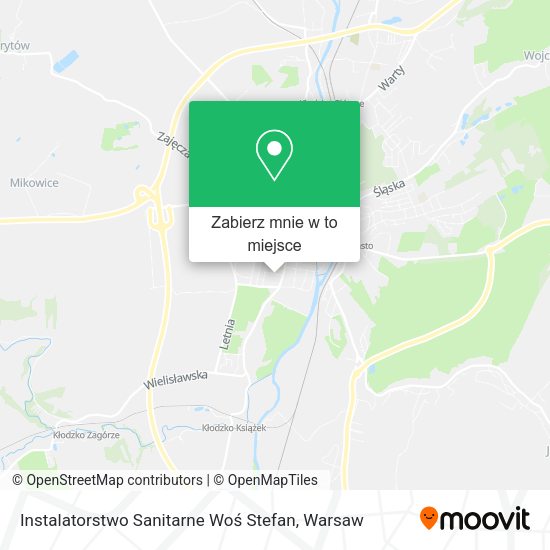 Mapa Instalatorstwo Sanitarne Woś Stefan