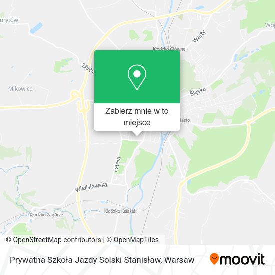 Mapa Prywatna Szkoła Jazdy Solski Stanisław