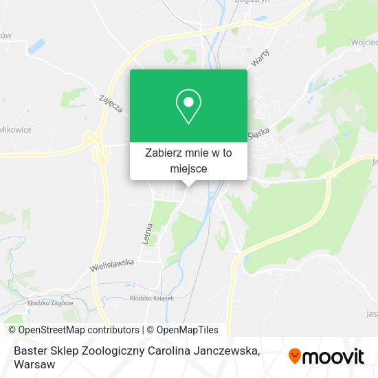 Mapa Baster Sklep Zoologiczny Carolina Janczewska