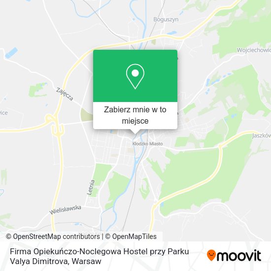 Mapa Firma Opiekuńczo-Noclegowa Hostel przy Parku Valya Dimitrova