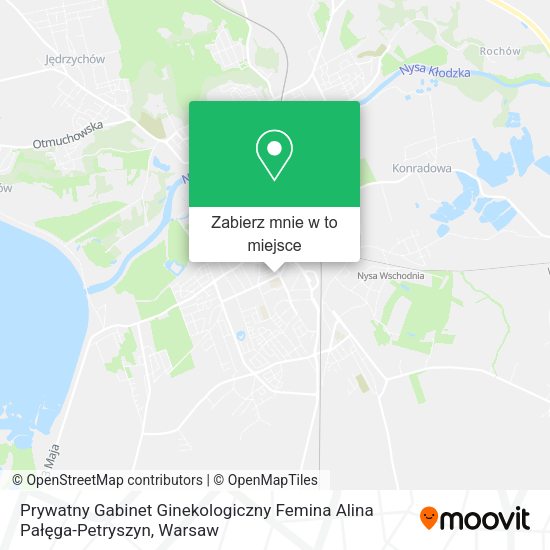 Mapa Prywatny Gabinet Ginekologiczny Femina Alina Pałęga-Petryszyn