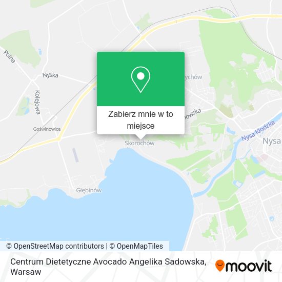 Mapa Centrum Dietetyczne Avocado Angelika Sadowska