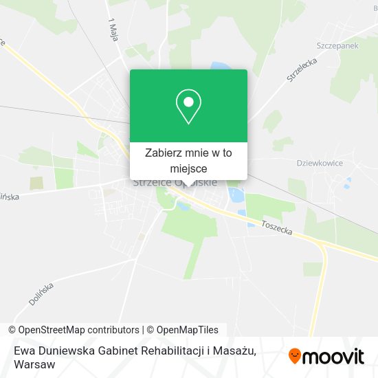 Mapa Ewa Duniewska Gabinet Rehabilitacji i Masażu