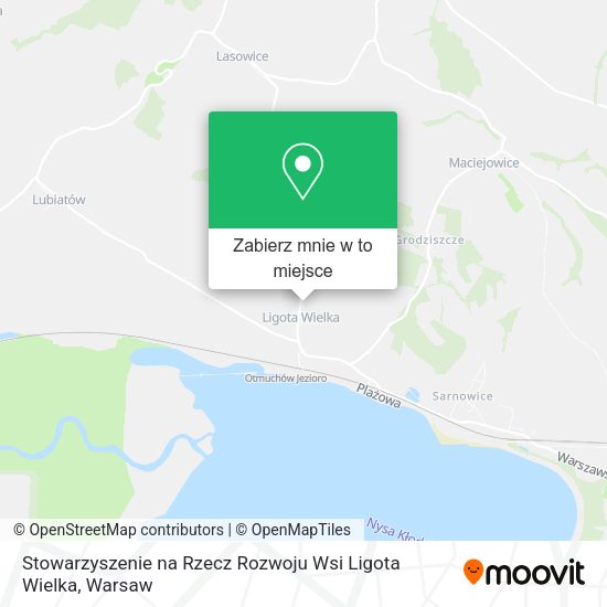 Mapa Stowarzyszenie na Rzecz Rozwoju Wsi Ligota Wielka