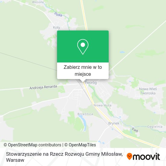 Mapa Stowarzyszenie na Rzecz Rozwoju Gminy Miłosław