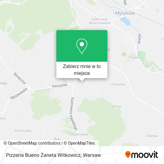 Mapa Pizzeria Bueno Żaneta Witkowicz