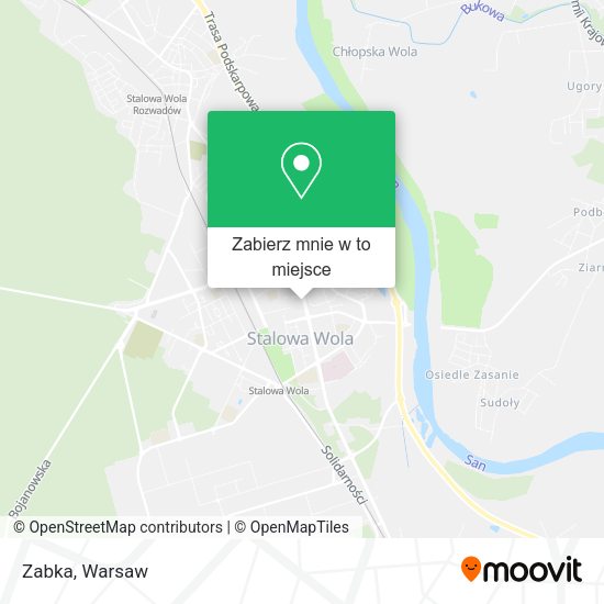 Mapa Zabka