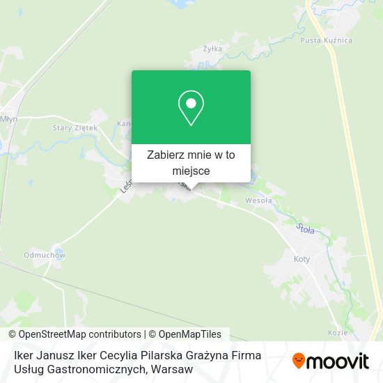 Mapa Iker Janusz Iker Cecylia Pilarska Grażyna Firma Usług Gastronomicznych