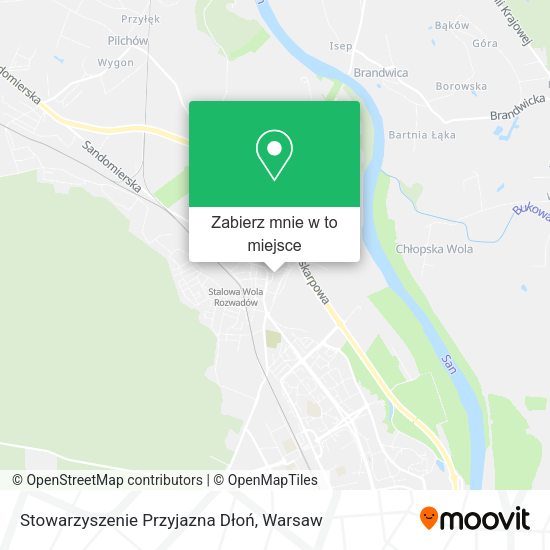 Mapa Stowarzyszenie Przyjazna Dłoń