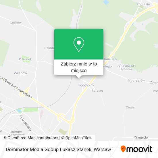 Mapa Dominator Media Gdoup Łukasz Stanek