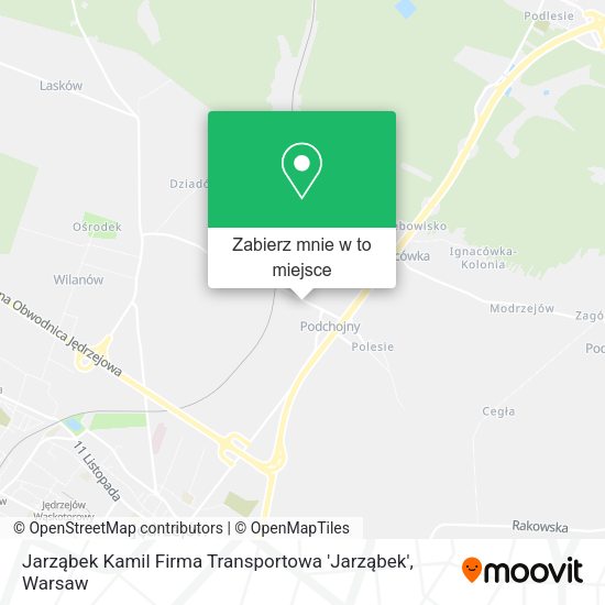 Mapa Jarząbek Kamil Firma Transportowa 'Jarząbek'