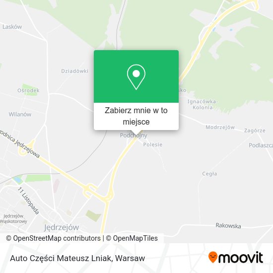 Mapa Auto Części Mateusz Lniak