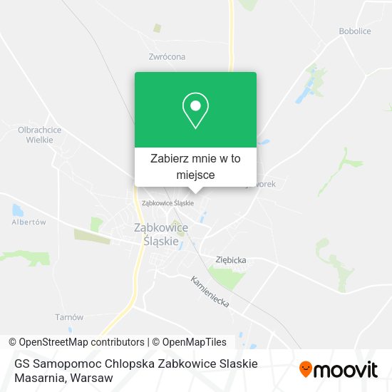 Mapa GS Samopomoc Chlopska Zabkowice Slaskie Masarnia