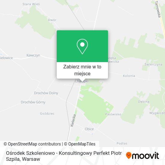 Mapa Ośrodek Szkoleniowo - Konsultingowy Perfekt Piotr Szpila