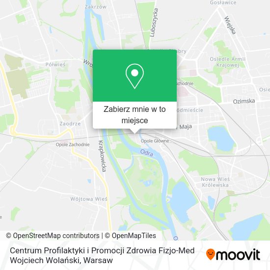 Mapa Centrum Profilaktyki i Promocji Zdrowia Fizjo-Med Wojciech Wolański