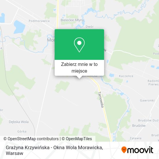 Mapa Grażyna Krzywińska - Okna Wola Morawicka