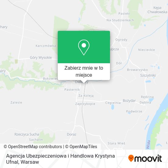 Mapa Agencja Ubezpieczeniowa i Handlowa Krystyna Ufnal