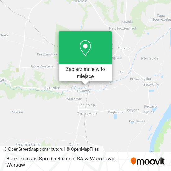 Mapa Bank Polskiej Spoldzielczosci SA w Warszawie