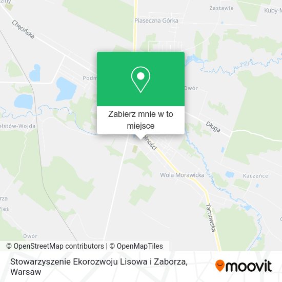 Mapa Stowarzyszenie Ekorozwoju Lisowa i Zaborza