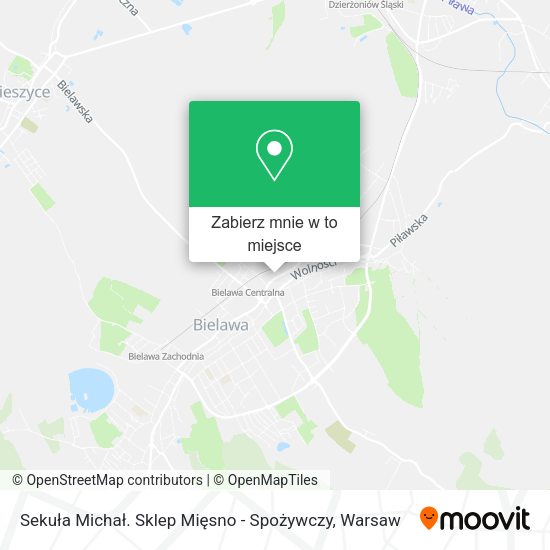 Mapa Sekuła Michał. Sklep Mięsno - Spożywczy