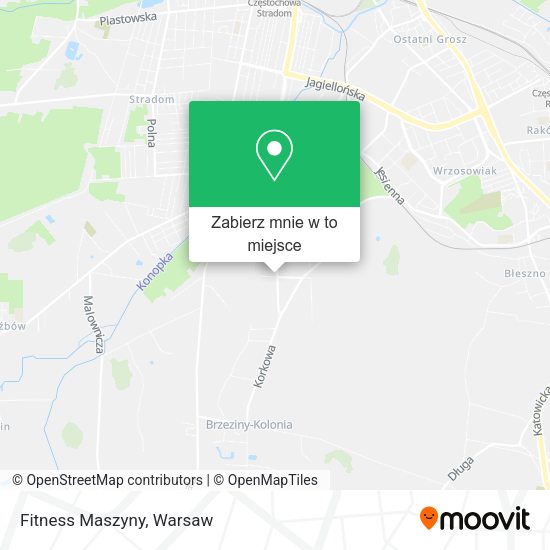 Mapa Fitness Maszyny