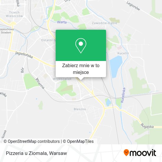 Mapa Pizzeria u Ziomala