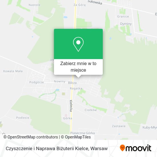 Mapa Czyszczenie i Naprawa Biżuterii Kielce