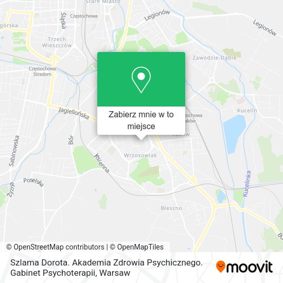 Mapa Szlama Dorota. Akademia Zdrowia Psychicznego. Gabinet Psychoterapii