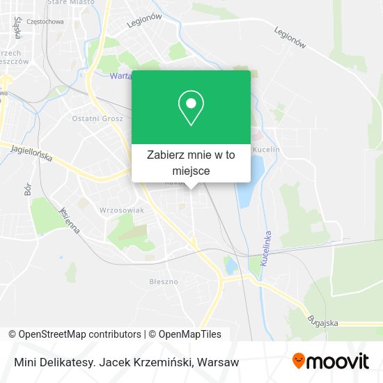 Mapa Mini Delikatesy. Jacek Krzemiński