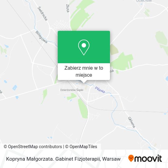 Mapa Kopryna Małgorzata. Gabinet Fizjoterapii