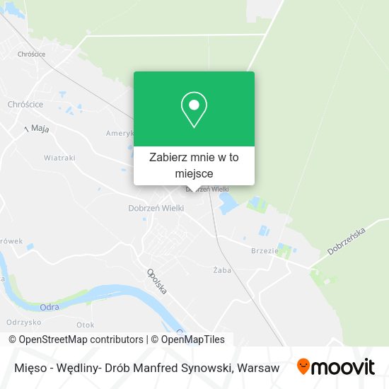 Mapa Mięso - Wędliny- Drób Manfred Synowski