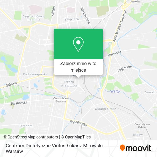 Mapa Centrum Dietetyczne Victus Łukasz Mirowski