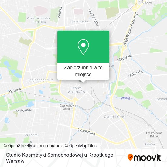 Mapa Studio Kosmetyki Samochodowej u Krootkiego