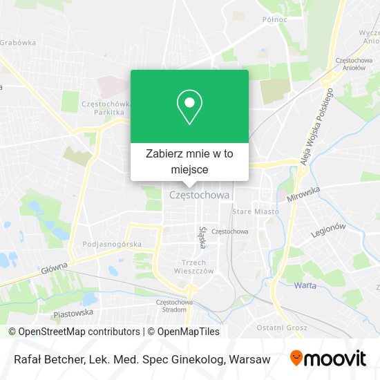 Mapa Rafał Betcher, Lek. Med. Spec Ginekolog