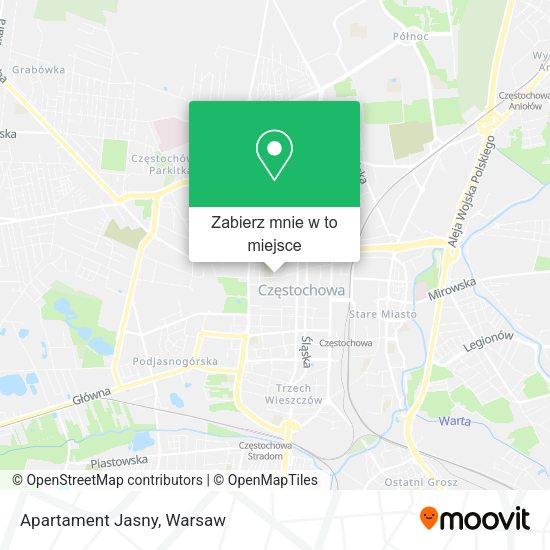 Mapa Apartament Jasny