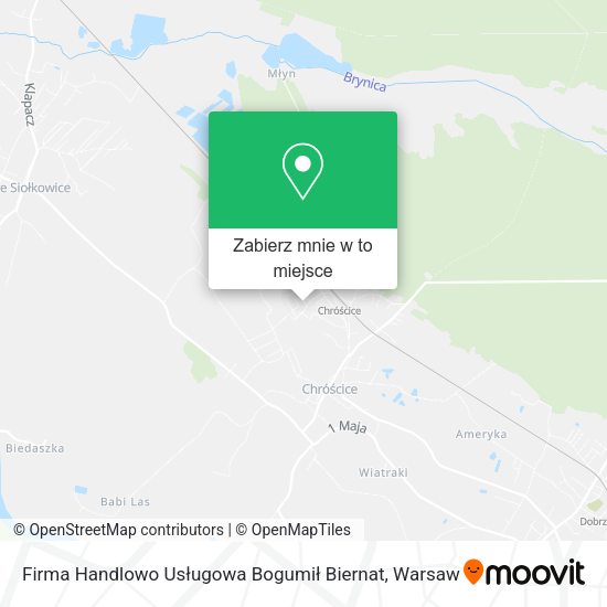 Mapa Firma Handlowo Usługowa Bogumił Biernat