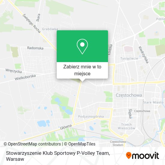 Mapa Stowarzyszenie Klub Sportowy P-Volley Team