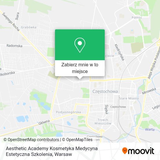 Mapa Aesthetic Academy Kosmetyka Medycyna Estetyczna Szkolenia