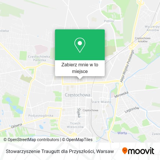 Mapa Stowarzyszenie Traugutt dla Przyszłości