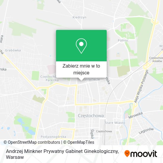 Mapa Andrzej Minkner Prywatny Gabinet Ginekologiczny