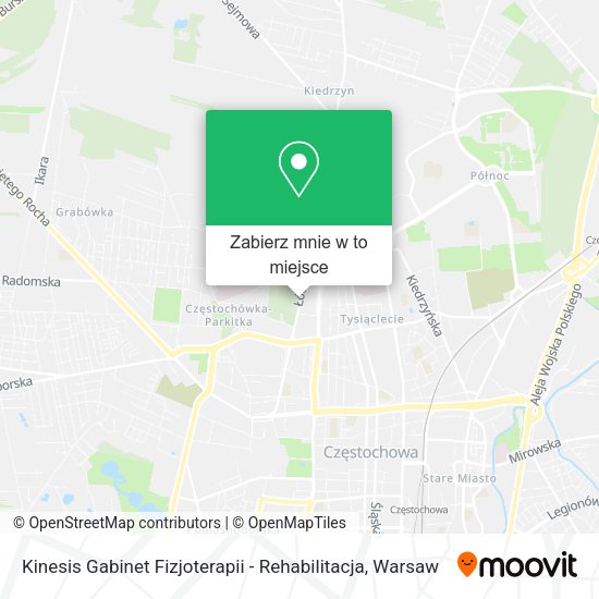 Mapa Kinesis Gabinet Fizjoterapii - Rehabilitacja