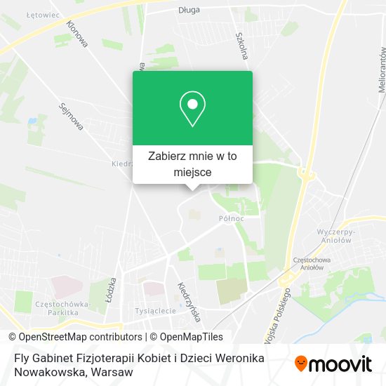 Mapa Fly Gabinet Fizjoterapii Kobiet i Dzieci Weronika Nowakowska