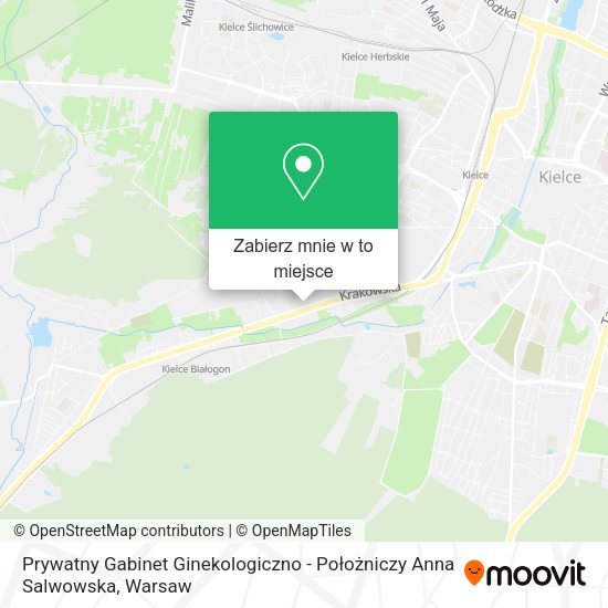 Mapa Prywatny Gabinet Ginekologiczno - Położniczy Anna Salwowska