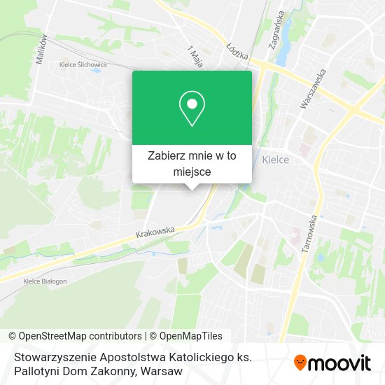 Mapa Stowarzyszenie Apostolstwa Katolickiego ks. Pallotyni Dom Zakonny