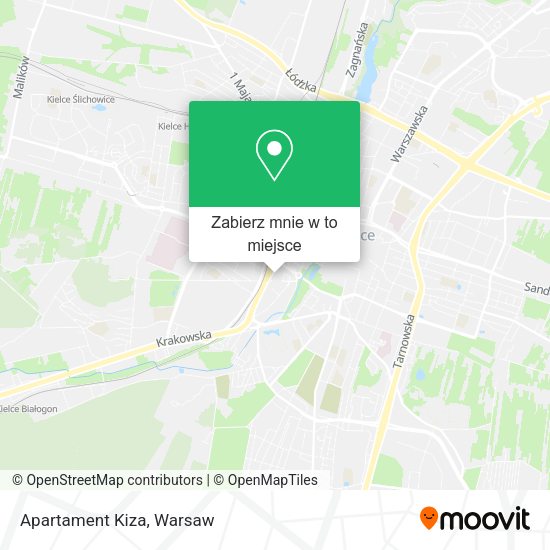 Mapa Apartament Kiza