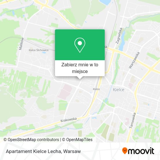 Mapa Apartament Kielce Lecha