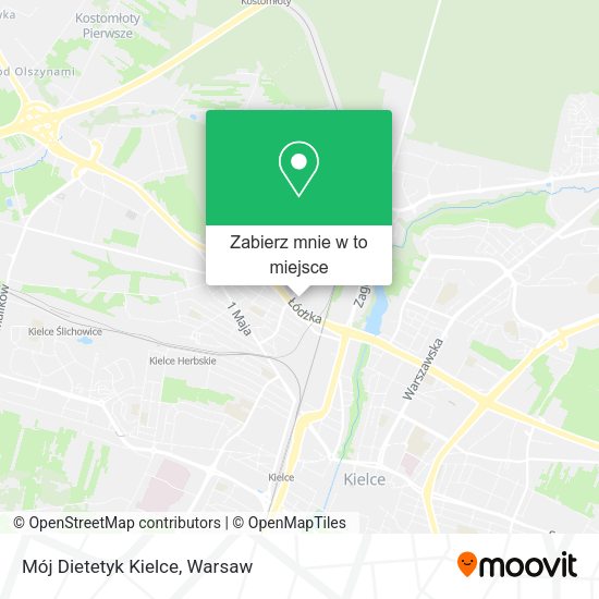 Mapa Mój Dietetyk Kielce