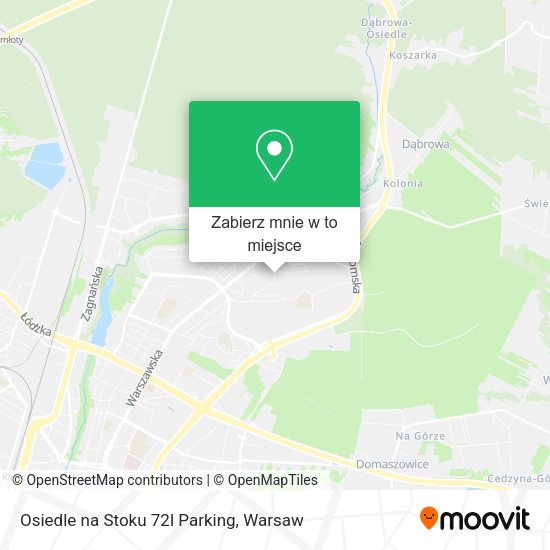 Mapa Osiedle na Stoku 72l Parking