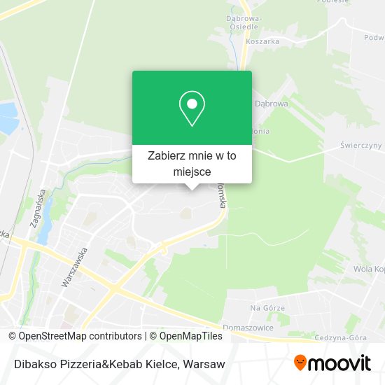 Mapa Dibakso Pizzeria&Kebab Kielce